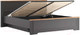 Миниатюра изображения товара Двуспальная кровать Black Red White Jasmin LOZ180x200 с подъемным механизмом (графит/дуб артизан)