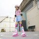 Миниатюра изображения товара Роликовые коньки Yvolution Neon Combo Skates / NT10P4 (р.33-36, розовый)