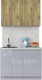 Миниатюра изображения товара Кухонный гарнитур Интерлиния Мила Пластик 1.1 А (дуб эпоксид/туманный глянец/опал светлый)