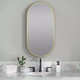 Миниатюра изображения товара Зеркало A+T Home Decor Callisto 90x40см / 59901 (золотой)