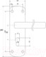Миниатюра изображения товара Замок врезной Зенит ЗВ4-3 (коричневый)