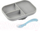 Миниатюра изображения товара Набор посуды для кормления Beaba Ass Comp Sili + Cuil 2 Age Grey / 913508
