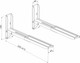 Миниатюра изображения товара Кронштейн для крепления микроволновой печи MD 3700 (черный)