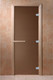 Миниатюра изображения товара Стеклянная дверь для бани/сауны Doorwood Теплая ночь 180x80 / DW01961 (бронза матовая, коробка осина)