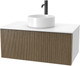 Миниатюра изображения товара Тумба под умывальник ЗОВ Кито 70 / K70LW0MRMC-LDSPW (белый/тростник)