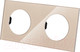 Миниатюра изображения товара Рамка для выключателей и розеток TDM Байкал / SQ1819-0503 (шампань)