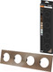 Миниатюра изображения товара Рамка для выключателей и розеток TDM Байкал / SQ1819-0458 (бронза)