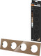 Миниатюра изображения товара Рамка для выключателей и розеток TDM Байкал / SQ1819-0405 (бронза)