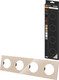 Миниатюра изображения товара Рамка для выключателей и розеток TDM Байкал / SQ1819-0505 (шампань)