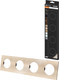 Миниатюра изображения товара Рамка для выключателей и розеток TDM Байкал / SQ1819-0558 (шампань)