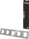 Миниатюра изображения товара Рамка для выключателей и розеток TDM Байкал / SQ1819-0306 (платина)