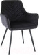 Миниатюра изображения товара Стул Signal Fig Velvet (Bluvel 19 черный/черный)