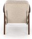 Миниатюра изображения товара Кресло мягкое Halmar Milano (1S tap. Castel 15 бежевый/орех)