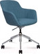 Миниатюра изображения товара Кресло офисное Norden Corfu / B1816 3S fabric LE8100-07 (ткань бирюзовый/алюминевая база)