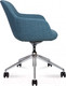 Миниатюра изображения товара Кресло офисное Norden Corfu / B1816 3S fabric LE8100-07 (ткань бирюзовый/алюминевая база)