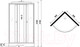 Миниатюра изображения товара Душевая кабина Niagara Promo P90/13/MT 90x90x215