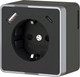 Миниатюра изображения товара Розетка Werkel Gallant W5071735 (черный/хром)