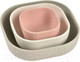 Миниатюра изображения товара Набор тарелок для кормления Beaba Bols Silicone Gigognes 913568 (3шт, G Pink)