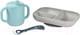 Миниатюра изображения товара Набор посуды для кормления Beaba Coffret Apprentiss Silic Blue 913526