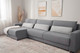 Миниатюра изображения товара Диван угловой Mio Tesoro Таун 264 1.5ек-1.5ек-1.5пф (1363 серый)