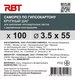 Миниатюра изображения товара Саморез RBT СГКД/Ф 3.5x55 крупный шаг (100шт)