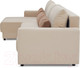 Миниатюра изображения товара Диван угловой Mio Tesoro Таун 264 1.5ек-1.5ек-1.5пф (1368 бежевый)