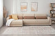 Миниатюра изображения товара Диван угловой Mio Tesoro Таун 264 1.5ек-1.5ек-1.5пф (1368 бежевый)