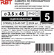 Миниатюра изображения товара Саморез RBT СГКМ/Ц 3.5x45 мелкий шаг (5кг)