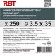 Миниатюра изображения товара Саморез RBT СГКМ/Ф 3.5x35 мелкий шаг (250шт)