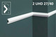 Миниатюра изображения товара Молдинг SOLID 2UHD 27/40-СВ из экструдированного пенополистирола (2.4м, белый)