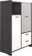 Миниатюра изображения товара Шкаф Black Red White Kristoff REG2D2S/130 (матера/серый)