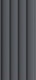 Миниатюра изображения товара Реечная панель STELLA Wave De Luxe Black Lead МДФ (2700x119x16мм)