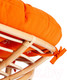 Миниатюра изображения товара Кресло садовое Tetchair Papasan Eco P115-1/SP STD c подушкой, ремешками (натуральный/ткань оранжевый)