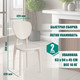 Миниатюра изображения товара Стул Tetchair Diamante жесткое сиденье (бук/Ivory White)
