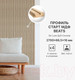 Миниатюра изображения товара Профиль для стеновой панели STELLA Старт для МДФ Beats Standart Дуб Сонома (2700x66.5x16)