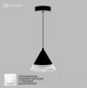 Миниатюра изображения товара Потолочный светильник Estares Lampa 7W 1R-ON/OFF-140x1340-BLACK/CLEAR-220-IP20
