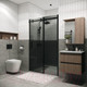 Миниатюра изображения товара Душевая дверь Grossman Classic 100x195 / 100.K33.04.100.21.10 (черный матовый,стекло тонированное)