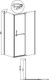 Миниатюра изображения товара Душевая стенка Grossman Pragma 90x195 / 200.K33.03.90.10.02 (хром, стекло шиншилла)