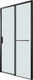 Миниатюра изображения товара Душевая дверь Grossman Style 100x195 / 100.K33.05.100.21.00 (черный матовый,стекло прозрачное)