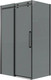 Миниатюра изображения товара Душевой уголок Grossman Classic 100x90x195 / 120.K33.04.1090.21.10 (черный матовый/тонированно стекло)