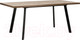 Миниатюра изображения товара Обеденный стол Импэкс Leset Ковен 140 (черный/дуб велингтон)