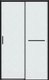 Миниатюра изображения товара Душевая дверь Grossman Style 120x195 / 100.K33.05.120.21.02 (черный матовый/стекло шиншилла)