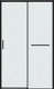 Миниатюра изображения товара Душевая дверь Grossman Style 130x195 / 100.K33.05.130.21.02 (черный матовый/стекло шиншилла)