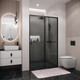 Миниатюра изображения товара Душевая дверь Grossman Style 130x195 / 100.K33.05.130.21.10 (черный матовый/стекло тонированное)