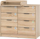 Миниатюра изображения товара Комод пеленальный Pituso Optimum ЛДСП (дуб сонома)