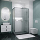 Миниатюра изображения товара Душевой уголок Grossman Style 100x90x195 / 120.K33.05.1090.10.02 (хром/стекло шиншилла)