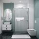 Миниатюра изображения товара Душевой уголок Grossman Style 100x90x195 / 120.K33.05.1090.10.02 (хром/стекло шиншилла)
