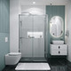 Миниатюра изображения товара Душевой уголок Grossman Style 110x80x195 / 120.K33.05.1180.10.02 (хром/стекло шиншилла)