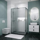 Миниатюра изображения товара Душевой уголок Grossman Style 110x80x195 / 120.K33.05.1180.10.02 (хром/стекло шиншилла)