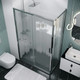 Миниатюра изображения товара Душевой уголок Grossman Style 110x80x195 / 120.K33.05.1180.10.02 (хром/стекло шиншилла)